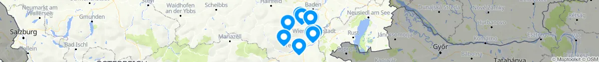 Kartenansicht für Apotheken-Notdienste in der Nähe von Pernitz (Wiener Neustadt (Land), Niederösterreich)
